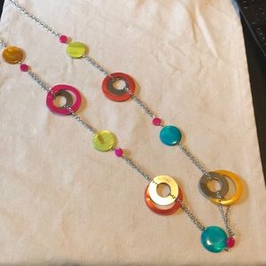 Long colorful necklace